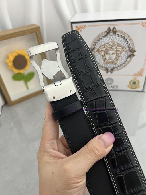 Versace automatic beltMaterial: Leather Belt with 100% Head Layer. The leather belt is guara neyg7aln - Image 7