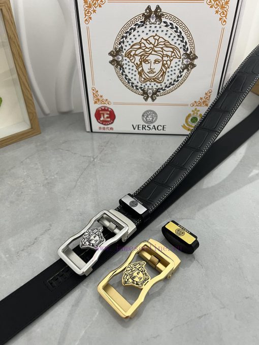 Versace automatic beltMaterial: Leather Belt with 100% Head Layer. The leather belt is guara neyg7aln - Image 8