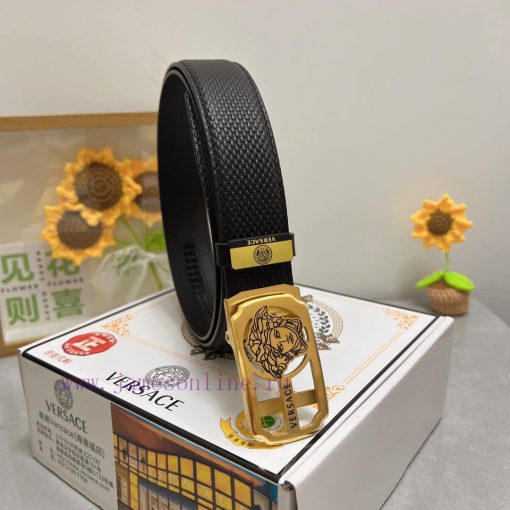 Versace automatic beltMaterial: Leather Belt with 100% Head Layer. The leather belt is guara oum02onu - Image 3