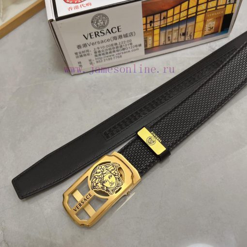 Versace automatic beltMaterial: Leather Belt with 100% Head Layer. The leather belt is guara oum02onu - Image 9