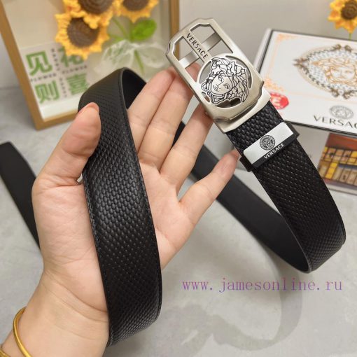 Versace automatic beltMaterial: Leather Belt with 100% Head Layer. The leather belt is guara zhal0cqh - Image 5
