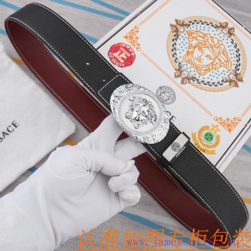 Belt belt Versace cowhide beltMen's belt material: 100% head layer cowhide belt, guaranteed rkt5jmb3 - Image 6