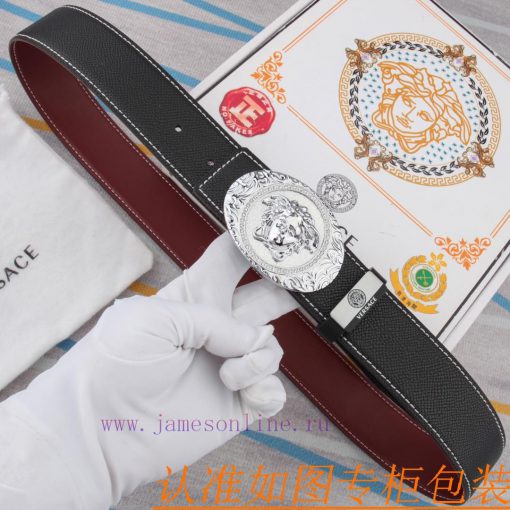 Belt belt Versace cowhide beltMen's belt material: 100% head layer cowhide belt, guaranteed d1aw6su9 - Image 3