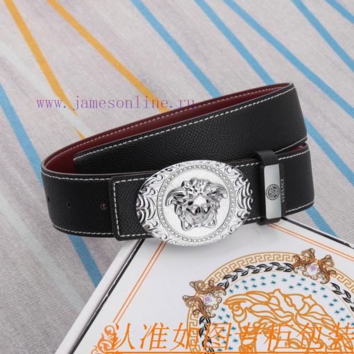 Belt belt Versace cowhide beltMen's belt material: 100% head layer cowhide belt, guaranteed d1aw6su9 - Image 4