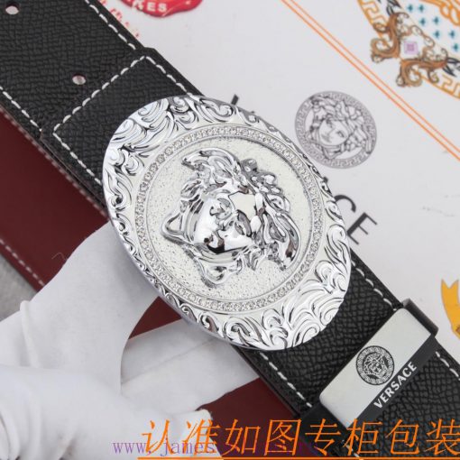 Belt belt Versace cowhide beltMen's belt material: 100% head layer cowhide belt, guaranteed d1aw6su9 - Image 7