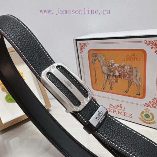Hermes Hermès  Material: Leather Belt with 100% Head Layer. The leather belt is guaranteed t xpgunoty - Image 8