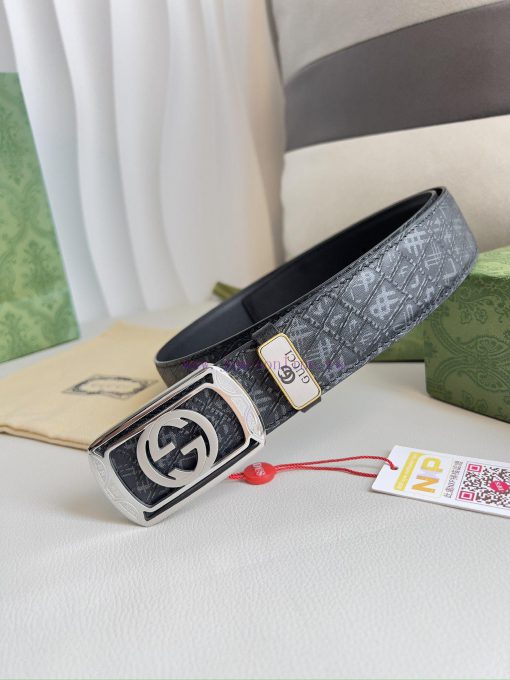 Gucci Gucci Belt ️ BeltHanging buckle, pure copper material buckle head, top layer cowhide, k4g50cln - Image 2