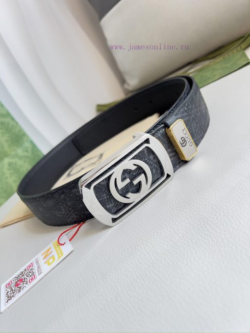Gucci Gucci Belt ️ BeltHanging buckle, pure copper material buckle head, top layer cowhide, 7i2u5bq6 - Image 4