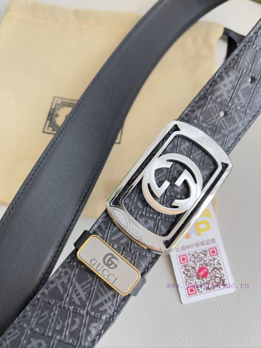 Gucci Gucci Belt ️ BeltHanging buckle, pure copper material buckle head, top layer cowhide, k4g50cln - Image 5