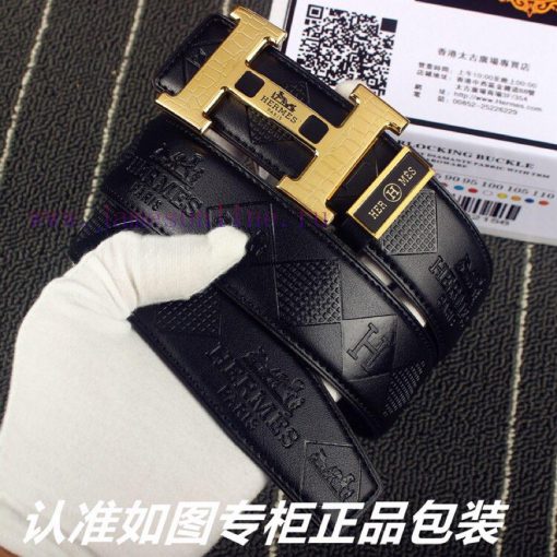 Hermes Her..mes️Identify and receive a punch as a giftMaterial: 100% head layer cowhide belt 3za65stz - Image 3