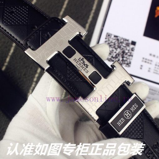 Hermes Her..mes️Identify and receive a punch as a giftMaterial: 100% head layer cowhide belt kjzlnikr - Image 8