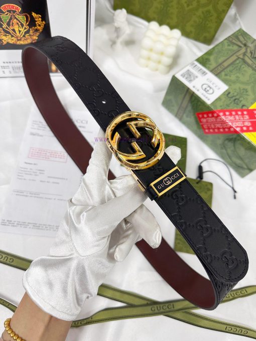 Belt Gucci Gucci️Belt made of 100% head layer cowhide, guaranteed genuine leather, 24k rotat x7oqew57 - Image 4