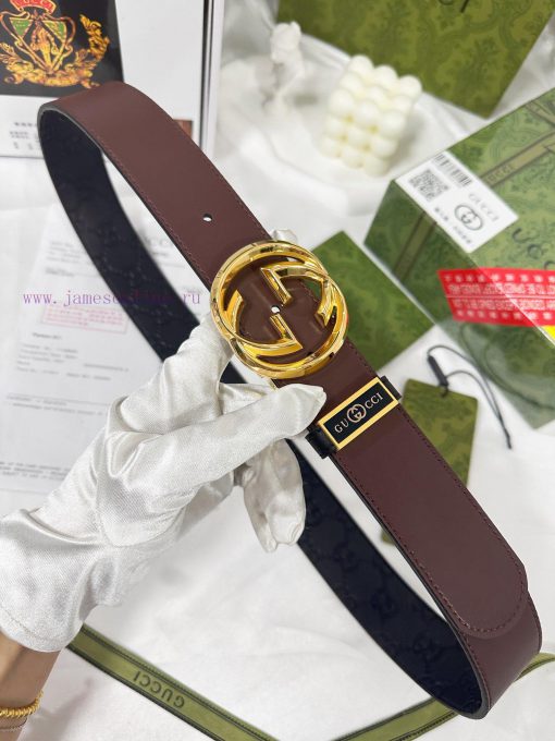 Belt Gucci Gucci️Belt made of 100% head layer cowhide, guaranteed genuine leather, 24k rotat x7oqew57 - Image 5