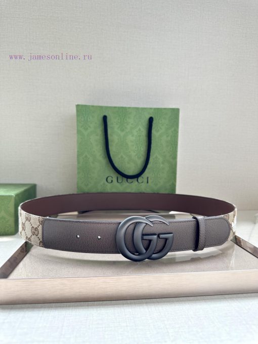 This wide waistband with a width of 4.0 cm is adorned with classic double G details, reminis ahlphlxa - Image 2