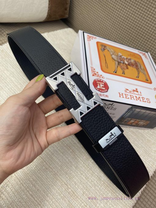 Hermes Hermès CMaterial: Leather Belt with 100% Head Layer. The leather belt is guaranteed t uucp43i0 - Image 4