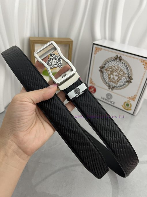 Versace automatic beltMaterial: Leather Belt with 100% Head Layer. The leather belt is guara axgffhp1 - Image 5