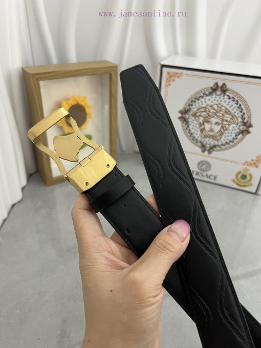 Versace automatic beltMaterial: Leather Belt with 100% Head Layer. The leather belt is guara h9newnxs - Image 7