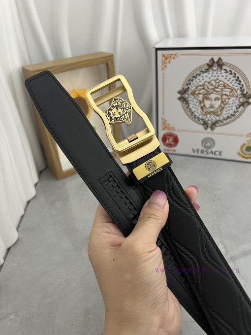 Versace automatic beltMaterial: Leather Belt with 100% Head Layer. The leather belt is guara axgffhp1 - Image 10