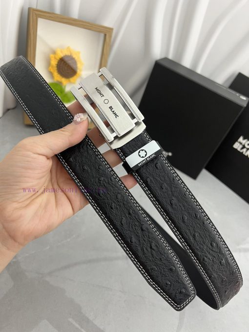 Montblanc Automatic BeltMaterial: Leather Belt with 100% Head Layer. The leather belt is gua ecmid874 - Image 3