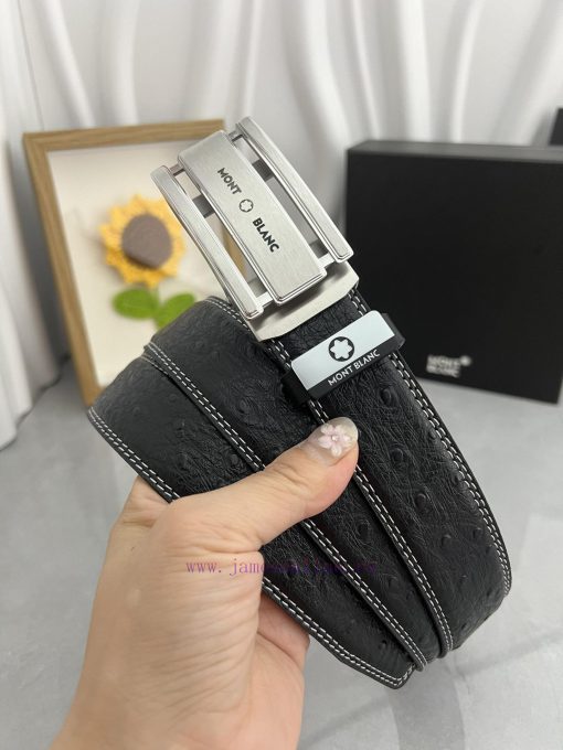 Montblanc Automatic BeltMaterial: Leather Belt with 100% Head Layer. The leather belt is gua t8igag4u - Image 4