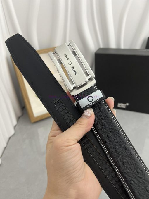 Montblanc Automatic BeltMaterial: Leather Belt with 100% Head Layer. The leather belt is gua ecmid874 - Image 6