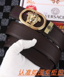 Men's belt VersaceMen's leather belt is made of 100% head layer cowhide, ensuring that the 2 0y8k1b3y