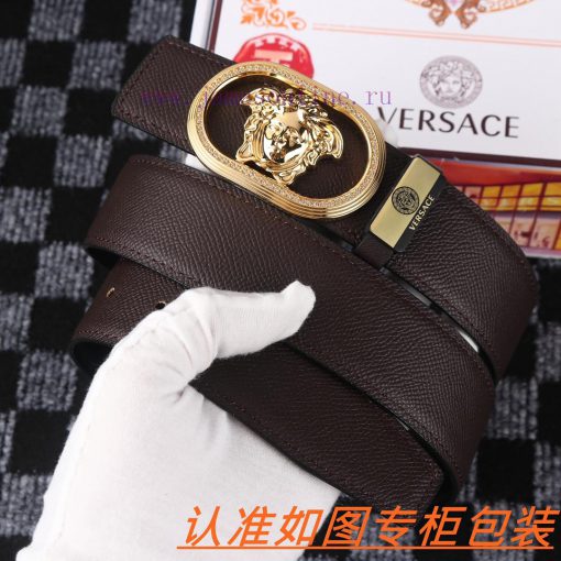 Men's belt VersaceMen's leather belt is made of 100% head layer cowhide, ensuring that the 2 0y8k1b3y