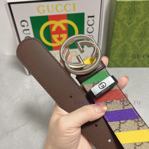 Gucci. Gucci  Material: Leather Belt with 100% Head Layer. The leather belt is guaranteed to dzxgs096 - Image 9