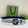 This double-sided belt from GUCCI, with a width of 3.8cm, cleverly combines GG Supreme canva 5ye73k6x