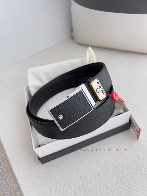Montblanc Montblanc ️ Belt and beltBuckle, new original classic boutique buckle, photographe m9y1vxit