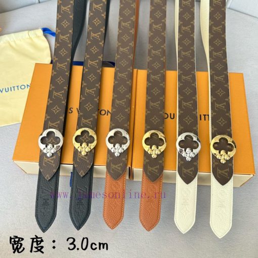 𝕃𝕠𝕦𝕚𝕤𝕧𝕦𝕚𝕥𝕥𝕠𝕟 Women's Classic Top Leisure Belt Width 30mm This timeless and elegant design is 4z4arwt1 - Image 9