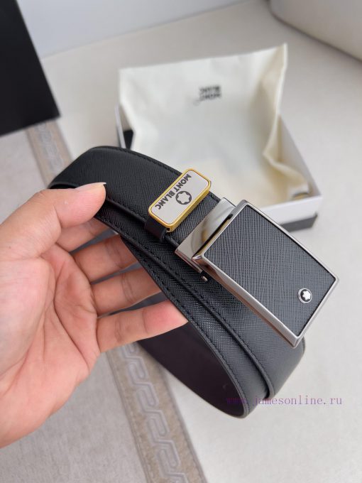 Montblanc Montblanc ️ Belt and beltBuckle, new original classic boutique buckle, photographe yp0bi2ia - Image 3
