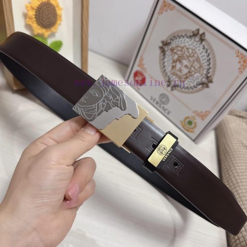 Versace. VersaceMaterial: Leather Belt with 100% Head Layer. The leather belt is guaranteed m3pvs7mc - Image 6