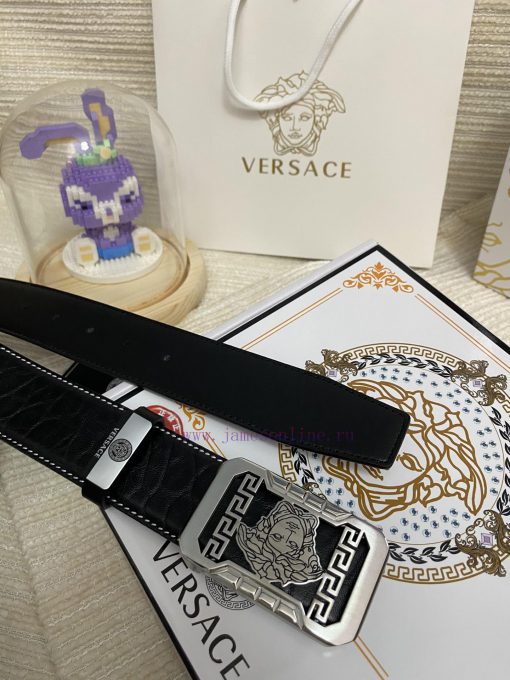 Versace. VersaceMaterial: Leather Belt with 100% Head Layer. The leather belt is guaranteed zro49grx - Image 10