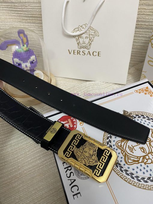Versace. VersaceMaterial: Leather Belt with 100% Head Layer. The leather belt is guaranteed is0zg1ij - Image 8
