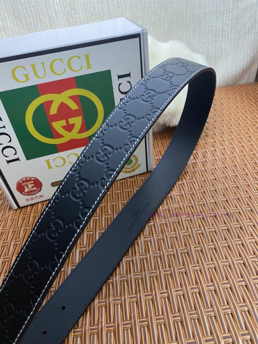 Gucci. Gucci  Material: Leather Belt with 100% Head Layer. The leather belt is guaranteed to bnwgweov - Image 9