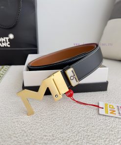 Montblanc Montblanc ️ Belt and beltBuckle, new original classic boutique two-color buckle, p 7z5pegem