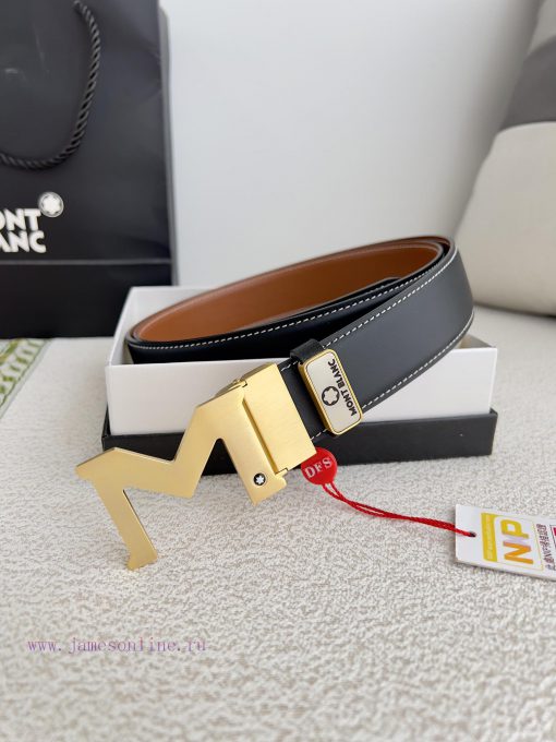 Montblanc Montblanc ️ Belt and beltBuckle, new original classic boutique two-color buckle, p po35oqqh