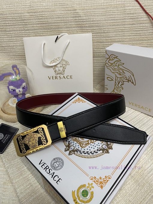 Versace. VersaceMaterial: Leather Belt with 100% Head Layer. The leather belt is guaranteed adtd0esr - Image 7