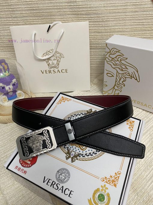 Versace. VersaceMaterial: Leather Belt with 100% Head Layer. The leather belt is guaranteed ittmb15g - Image 5