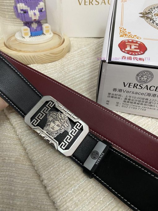 Versace. VersaceMaterial: Leather Belt with 100% Head Layer. The leather belt is guaranteed ittmb15g - Image 6