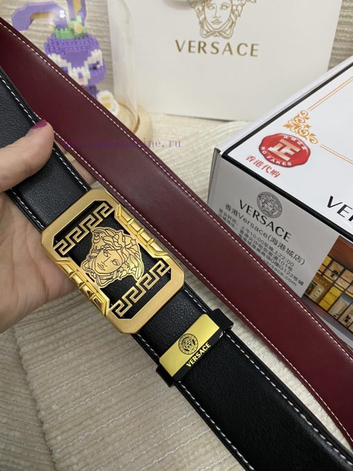 Versace. VersaceMaterial: Leather Belt with 100% Head Layer. The leather belt is guaranteed uz8w1k18 - Image 6