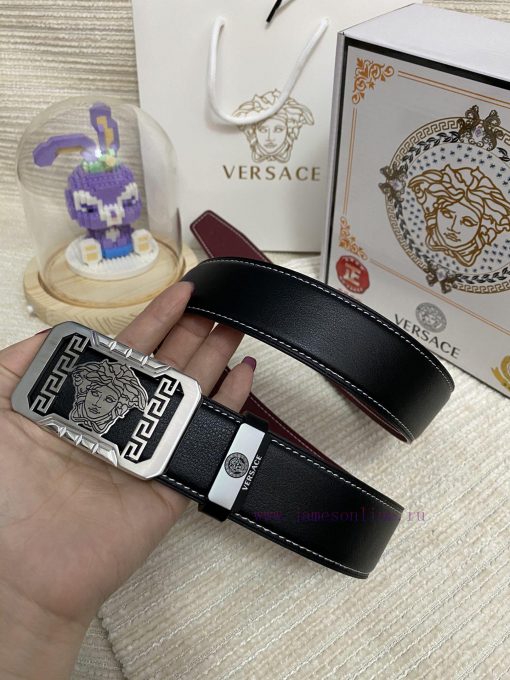 Versace. VersaceMaterial: Leather Belt with 100% Head Layer. The leather belt is guaranteed ittmb15g - Image 7