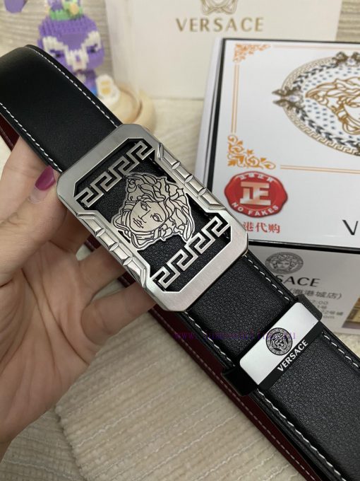 Versace. VersaceMaterial: Leather Belt with 100% Head Layer. The leather belt is guaranteed ittmb15g - Image 8