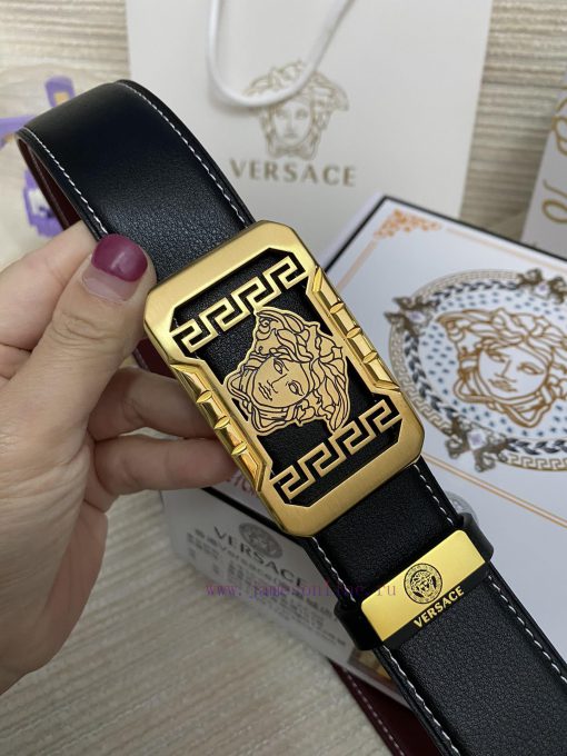 Versace. VersaceMaterial: Leather Belt with 100% Head Layer. The leather belt is guaranteed uz8w1k18 - Image 8
