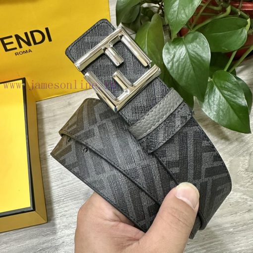 FENDI FendiFull set of the same width 4.0CM double ring front and back waist belt FF nail bu 0wo73c7g