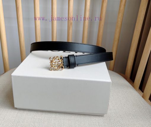 LOEWE's latest same style belt [Celebration] [Celebration] Smooth cowhide narrow belt with A kd85ax0m - Image 2