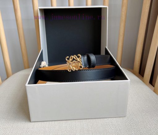 LOEWE's latest same style belt [Celebration] [Celebration] Smooth cowhide narrow belt with A kd85ax0m - Image 7