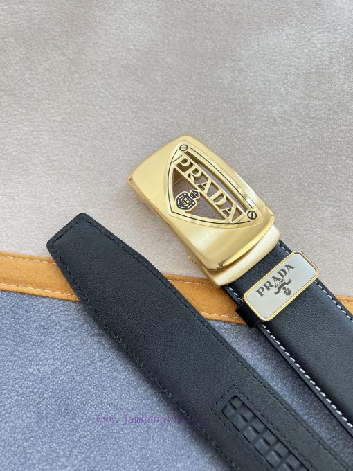 Prada PRADA Belt Automatic BeltAutomatic belt, classic hollow pure steel material automatic lnxkvhwg - Image 9