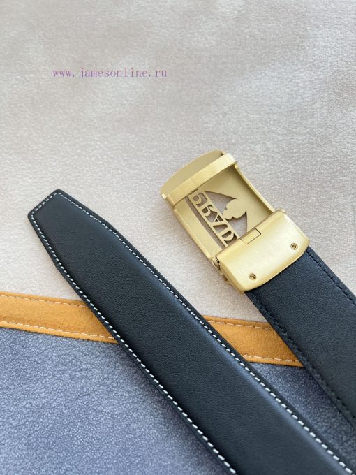 Prada PRADA Belt Automatic BeltAutomatic belt, classic hollow pure steel material automatic rc02zrdq - Image 9